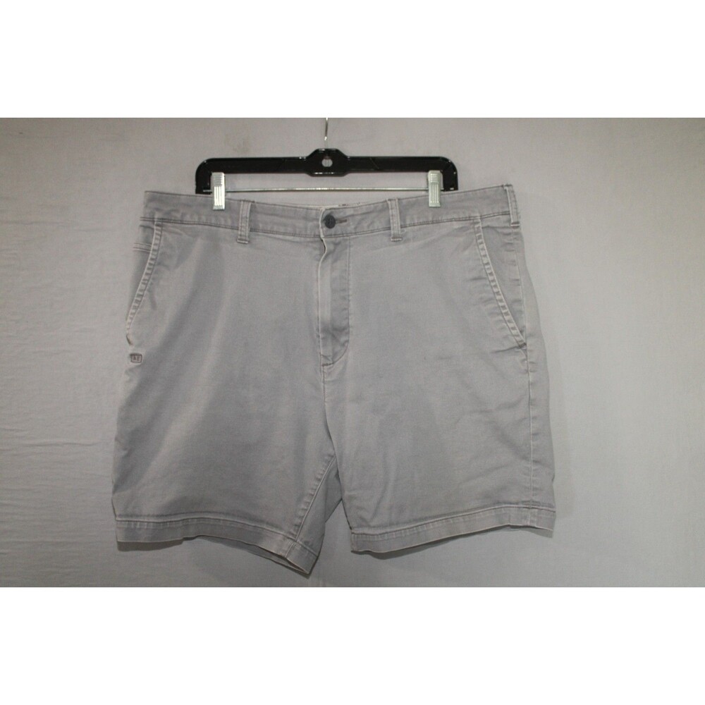 American Eagle Shorts Mens 38 Gray Canvas Slim Fit Chino Workwear AE Flex